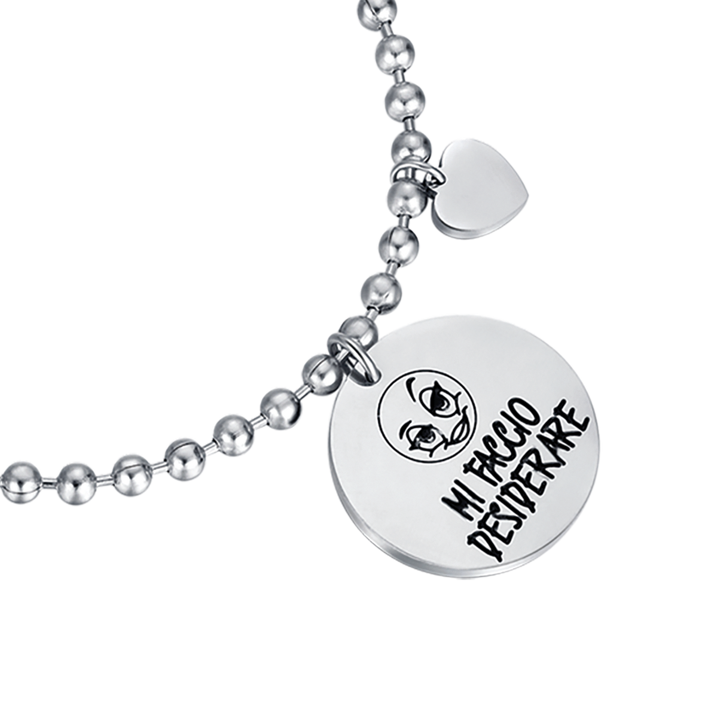 DAMENARMBAND AUS STAHL MIT DEM SPRUCH I MAKE MYSELF WANTED