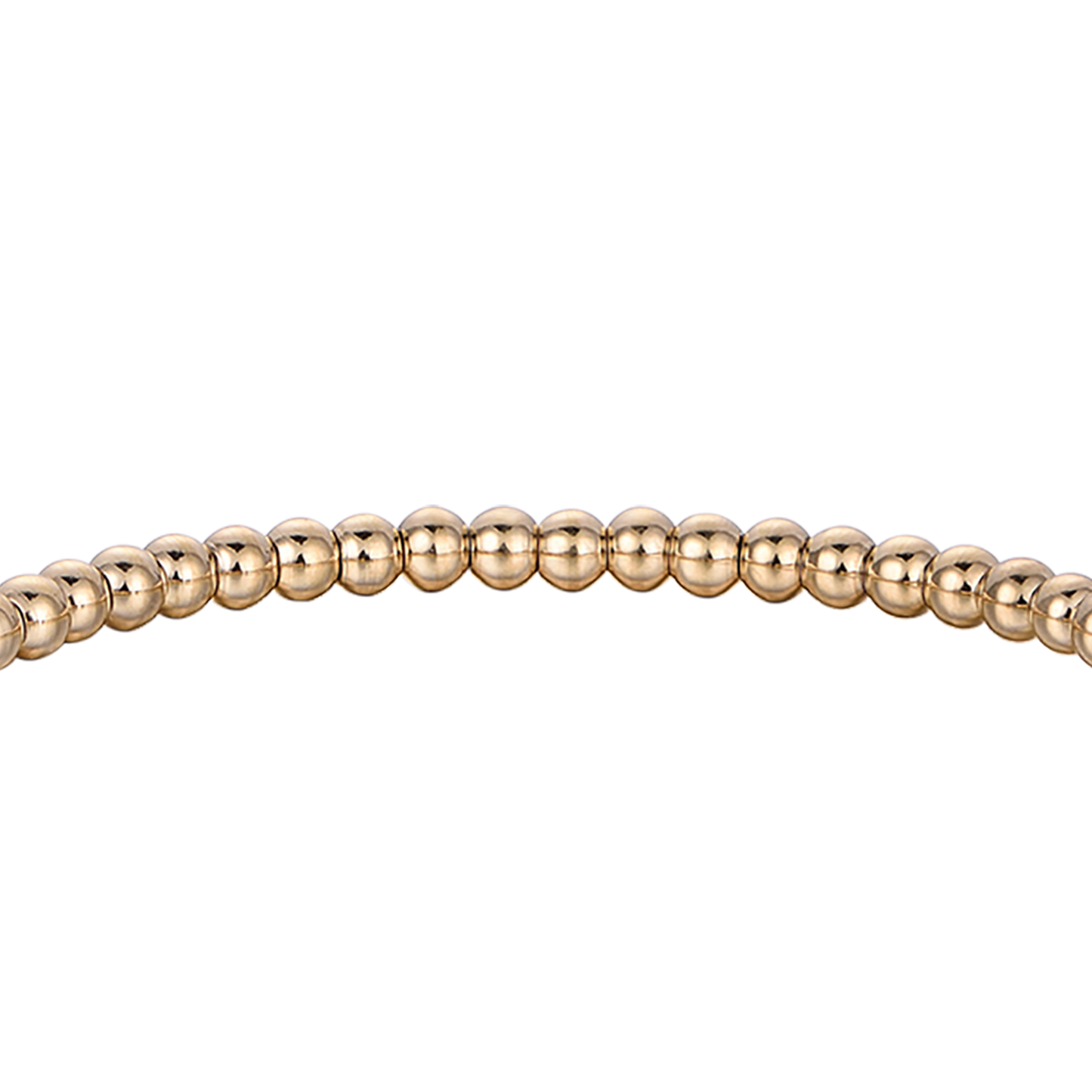 IP GOLDFARBENES STAHLARMBAND MIT WEISSEN KRISTALLEN