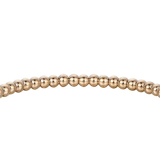 IP GOLDFARBENES STAHLARMBAND MIT WEISSEN KRISTALLEN