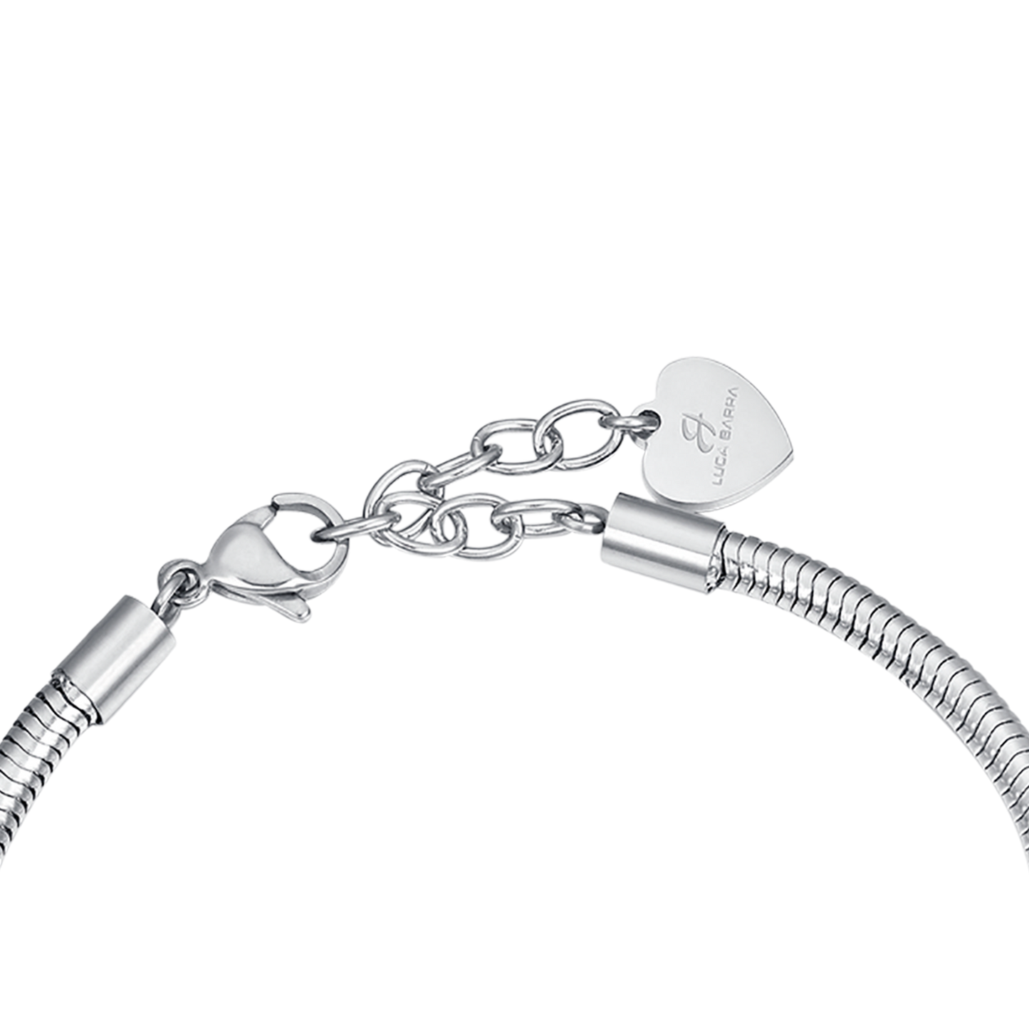 STAHLARMBAND MIT I LOVE YOU-ANHÄNGERN