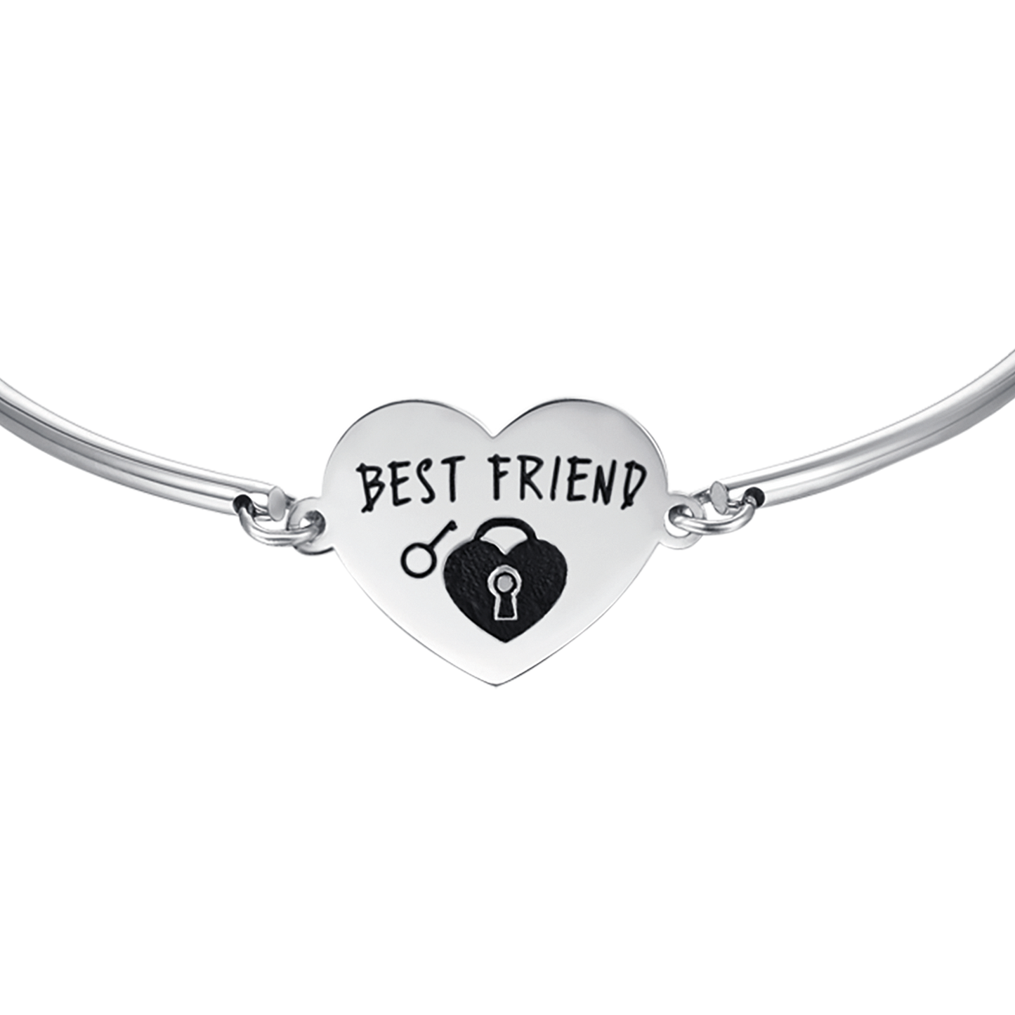 STAHLARMBAND FÜR FRAUEN MIT AUFSCHRIFT "BESTE FREUNDIN