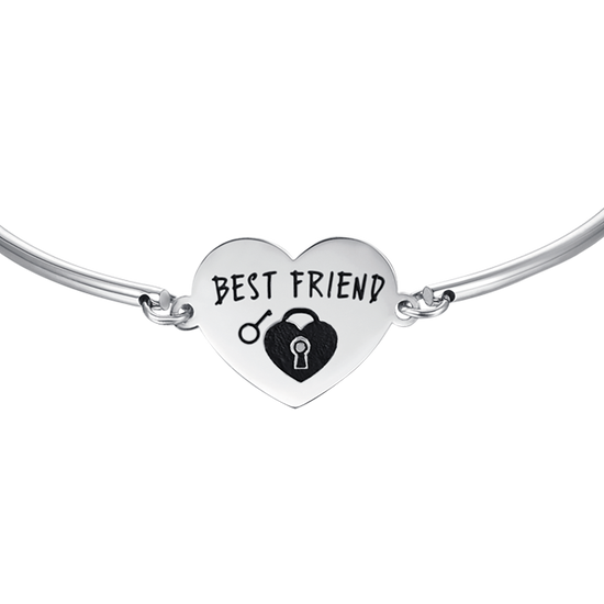 STAHLARMBAND FÜR FRAUEN MIT AUFSCHRIFT "BESTE FREUNDIN