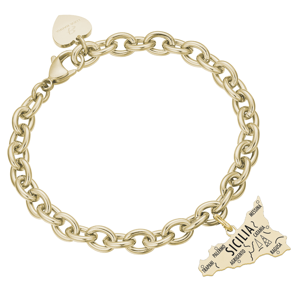 GOLDEN SICILY STAHL DAMEN BRACELET Luca Barra