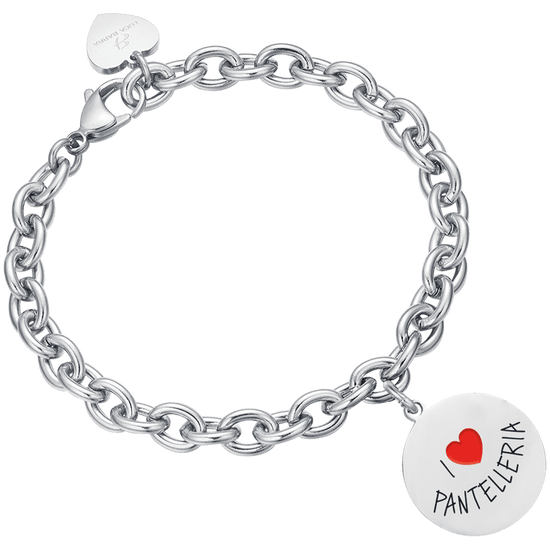 WOMAN'S STEEL I LOVE PANTELLERIA BRACELET Luca Barra