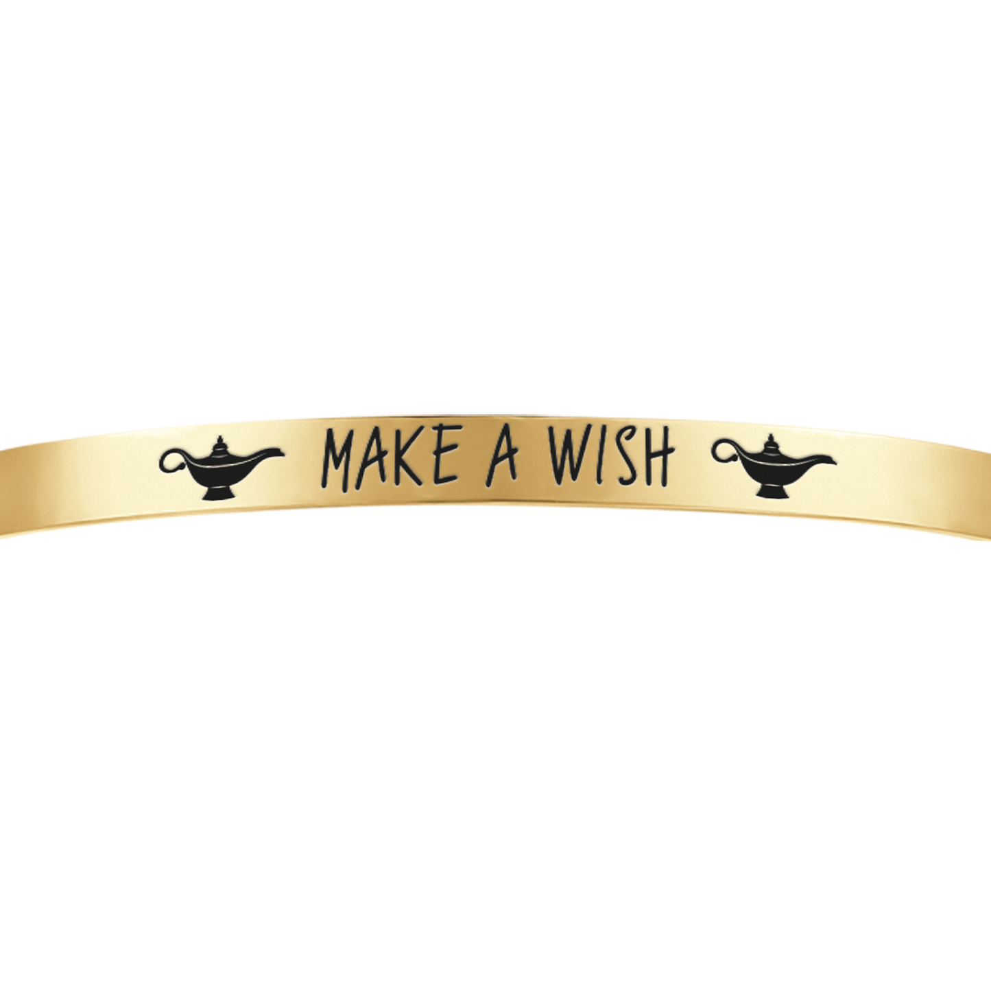 MAKE A WISH DAMENARMBAND AUS VERGOLDETEM STAHL