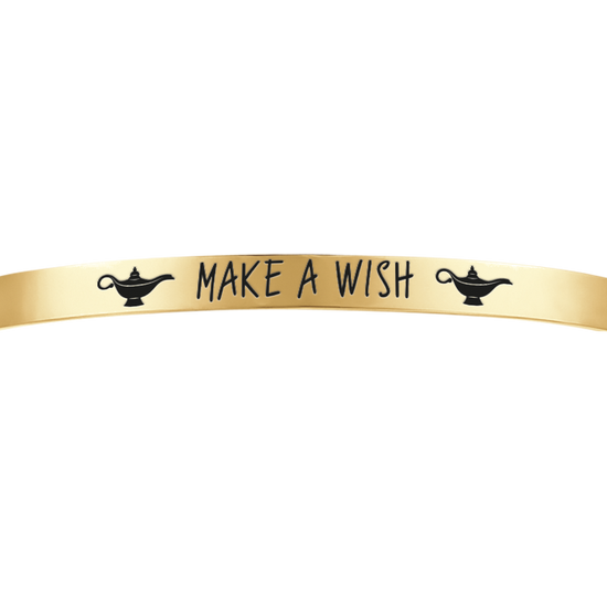 MAKE A WISH DAMENARMBAND AUS VERGOLDETEM STAHL