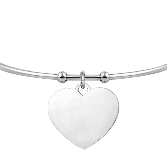PERSONALISIERTES HERZARMBAND AUS STAHL FÜR FRAUEN