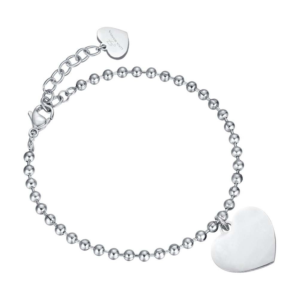 PERSONALISIERTES STAHLARMBAND FÜR FRAUEN MIT HERZEN