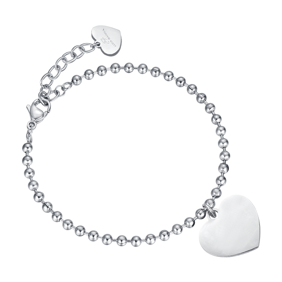 PERSONALISIERTES STAHLARMBAND FÜR FRAUEN MIT HERZEN