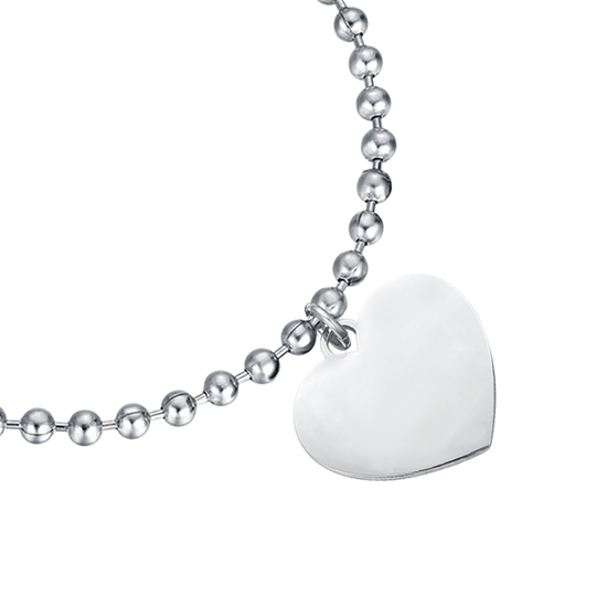 PERSONALISIERTES STAHLARMBAND FÜR FRAUEN MIT HERZEN