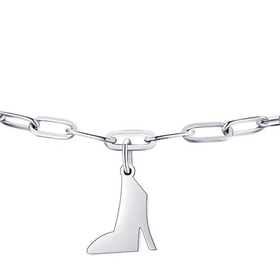 DAMEN-STAHLARMBAND MIT HERZ, SCHUH UND STERN
