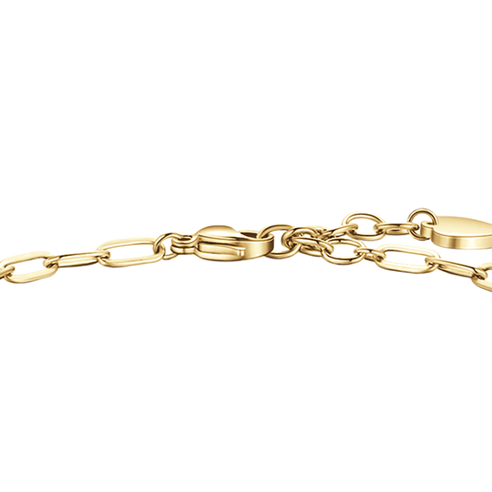 DAMENARMBAND AUS VERGOLDETEM STAHL MIT HERZ, SCHUH UND STERN