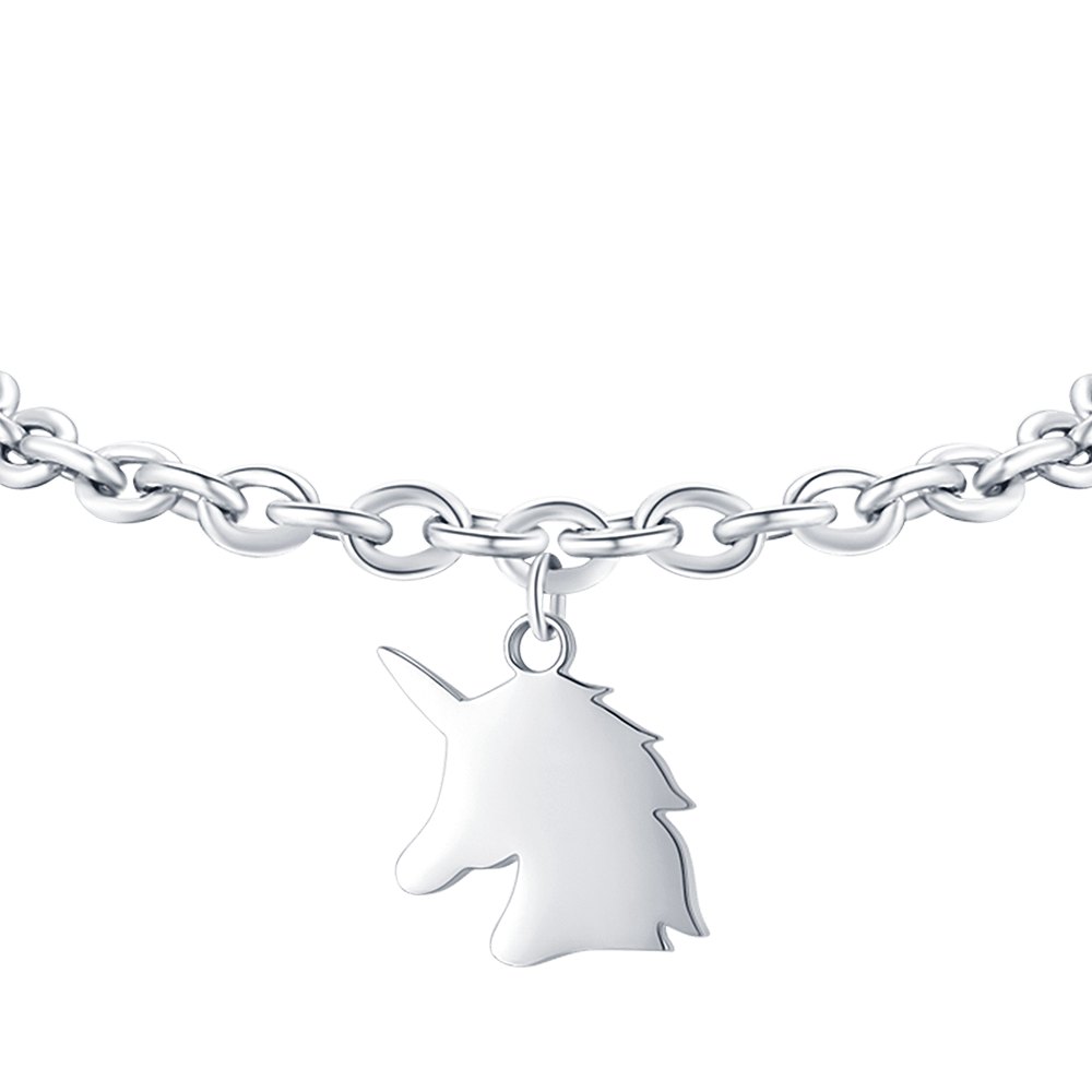 STAHLARMBAND FÜR FRAUEN MIT EINHORN