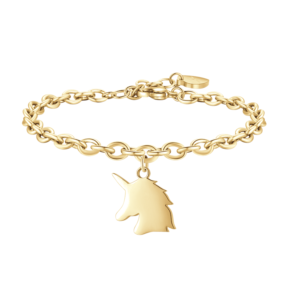 DAMENARMBAND AUS GOLDSTAHL MIT UNICORNO Luca Barra