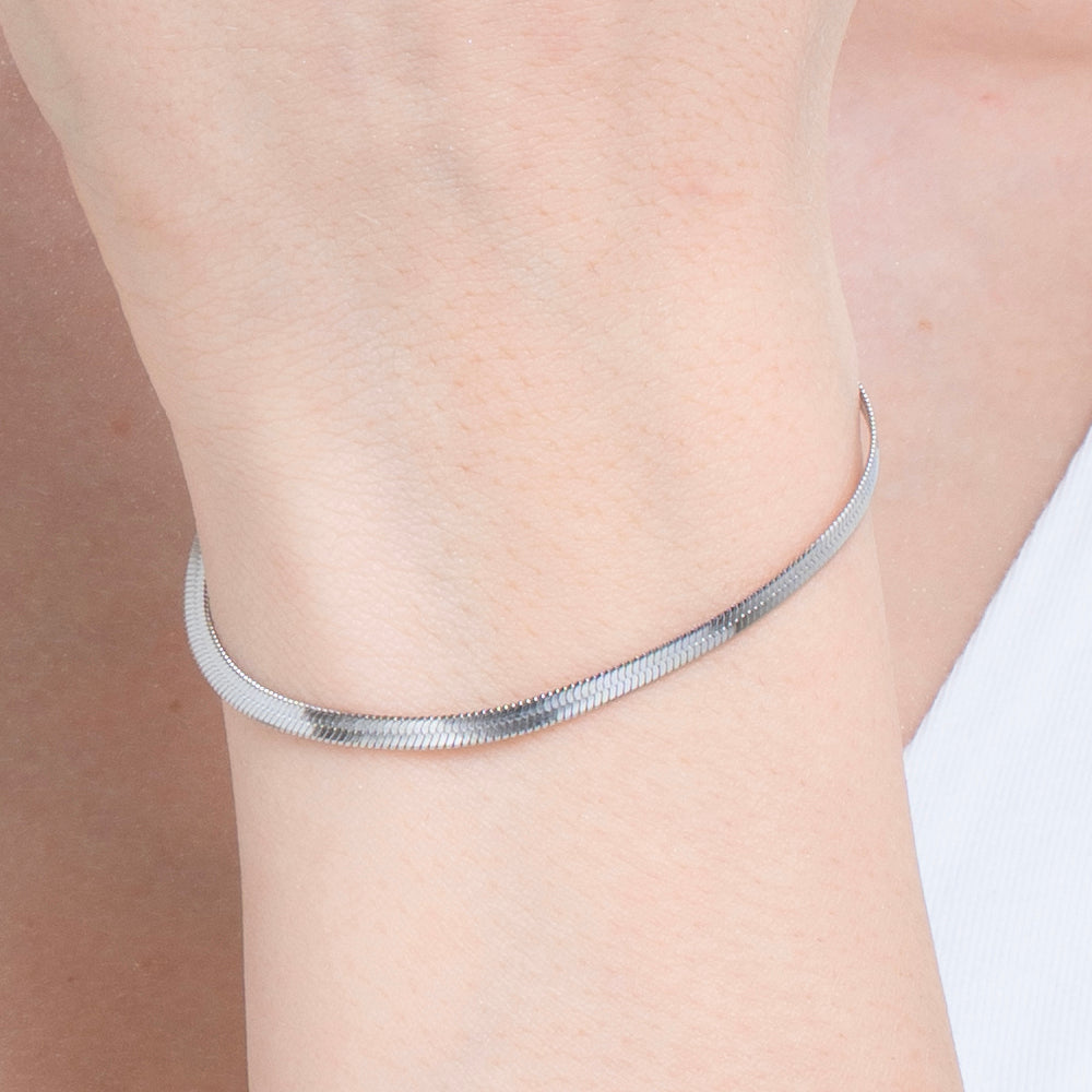 WOMAN'S SNAKE STEEL BRACELET Luca Barra