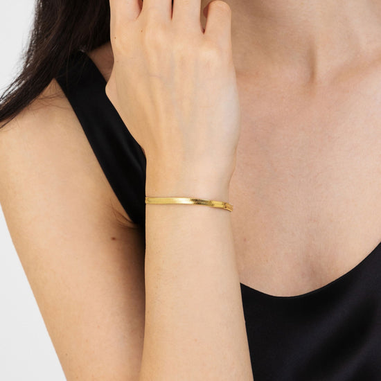 WOMAN'S GOLDEN STEEL BRACELET Luca Barra