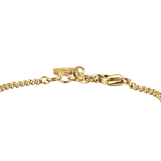 IP GOLD STAHL DAMEN ARMBAND MIT HERZEN IN VERSCHIEDENEN GRÖSSEN