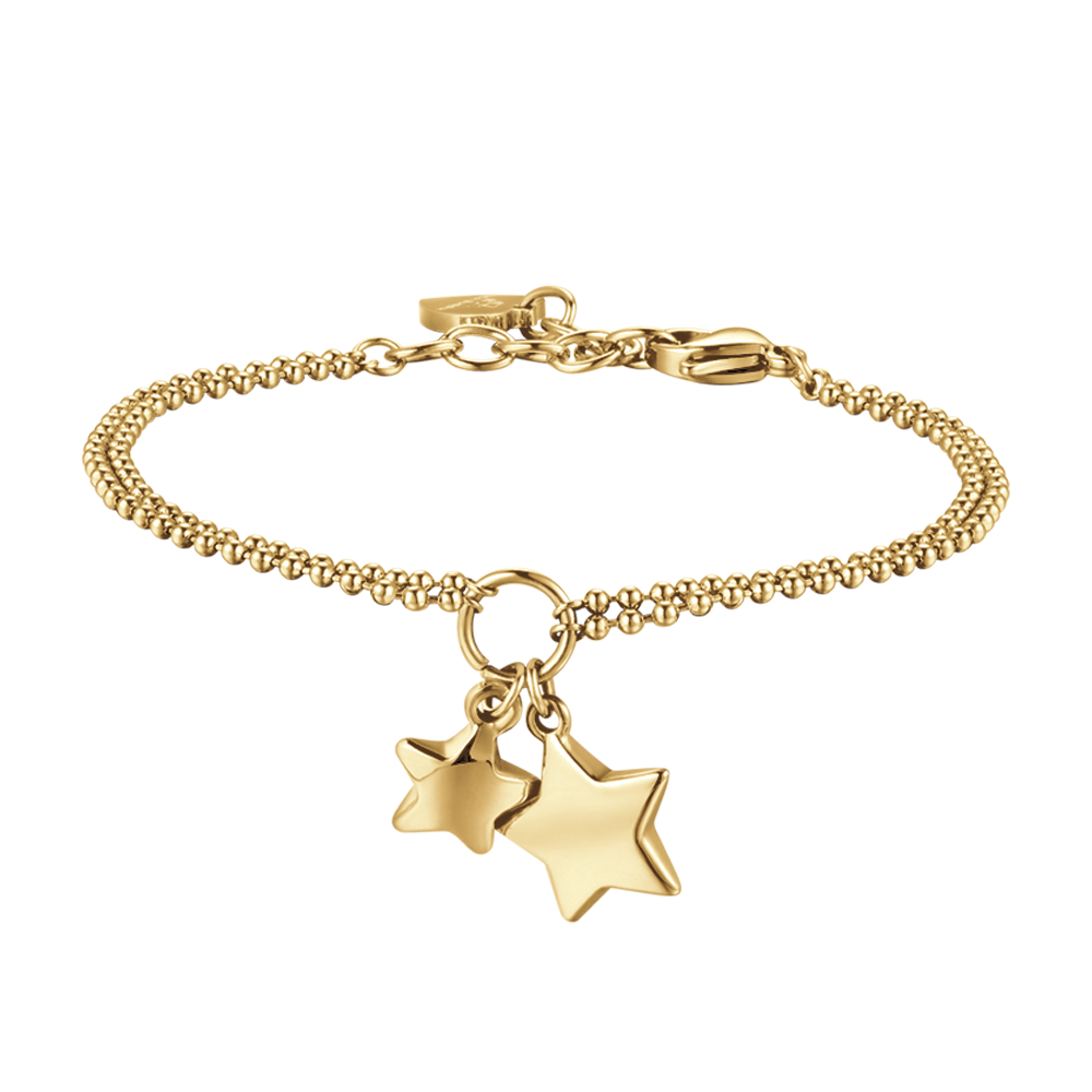IP GOLD STAHL DAMEN ARMBAND MIT STERNEN