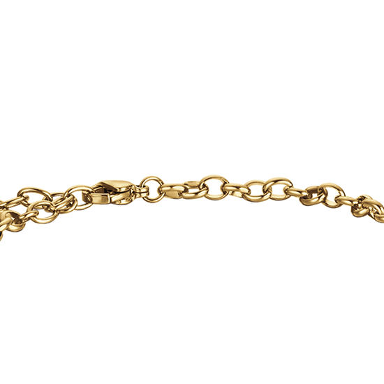 IP GOLD STAHL DAMEN ARMBAND MIT HERZEN