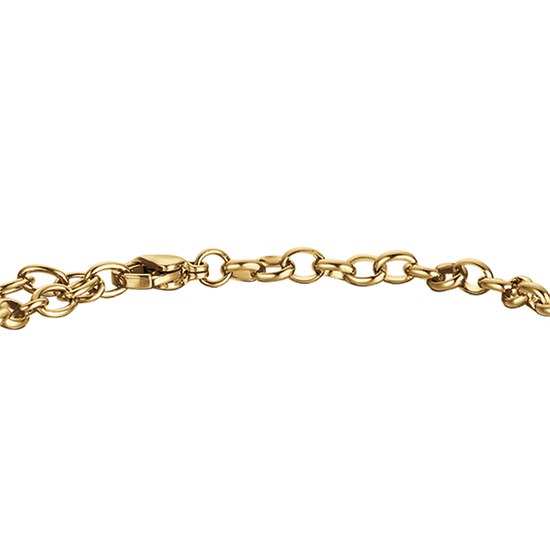 IP GOLD STAHL DAMENARMBAND MIT STERN UND HERZ