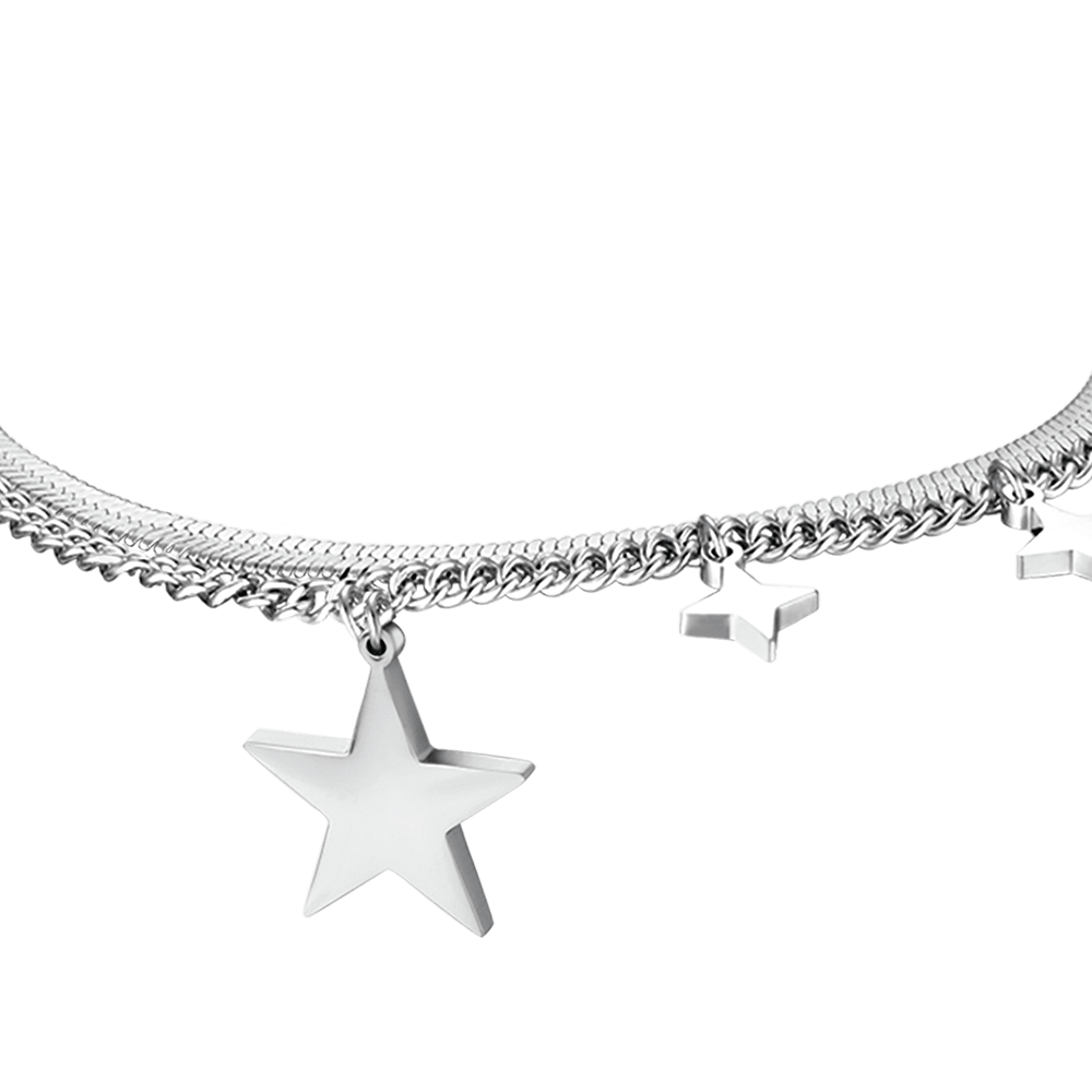 IP GOLD STAHL DAMEN ARMBAND MIT STERN