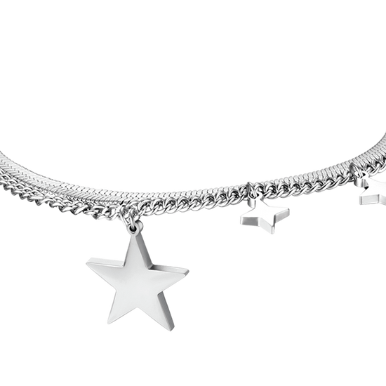 IP GOLD STAHL DAMEN ARMBAND MIT STERN