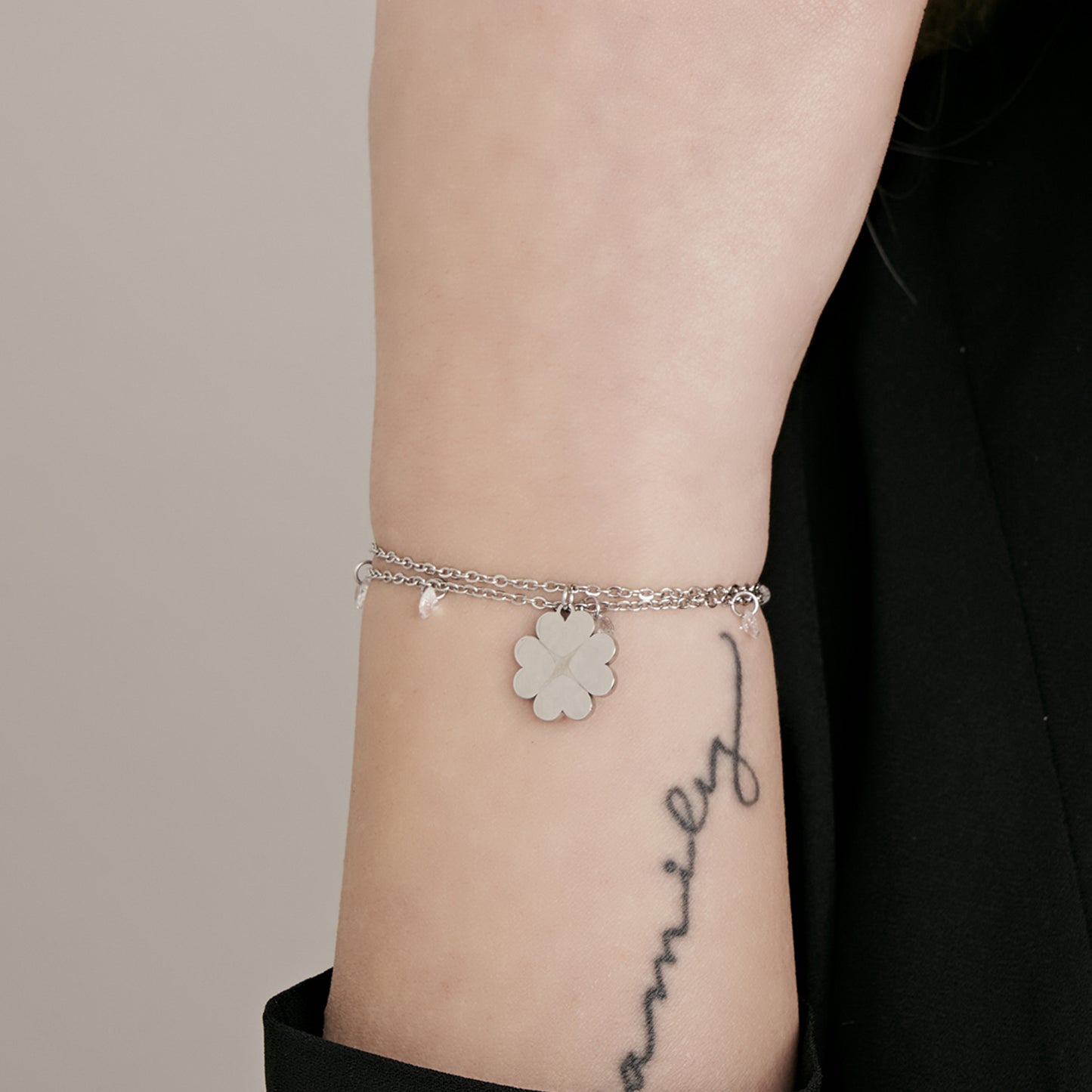 IP GOLD STAHL DAMEN ARMBAND MIT STERN