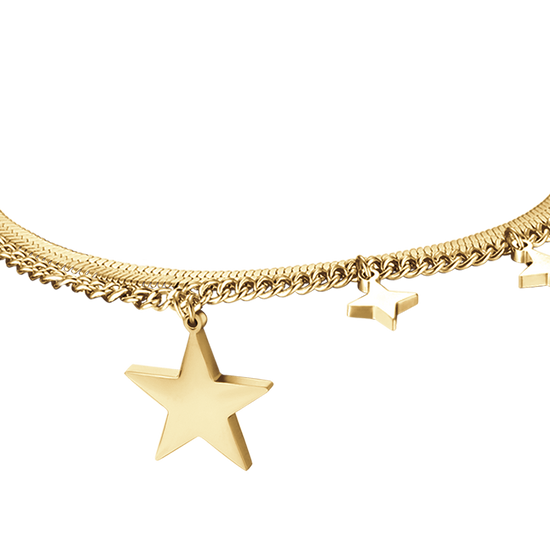 IP GOLD STAHL DAMEN ARMBAND MIT STERN