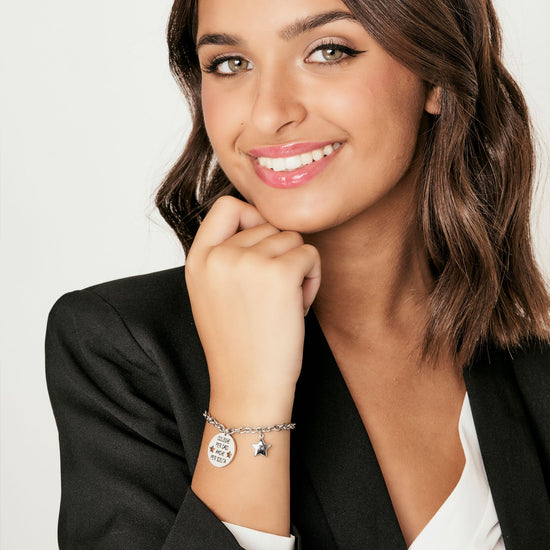 STAHLARMBAND FÜR FRAUEN KOLLEGEN DURCH ZUFALL FREUNDE DURCH WAHL