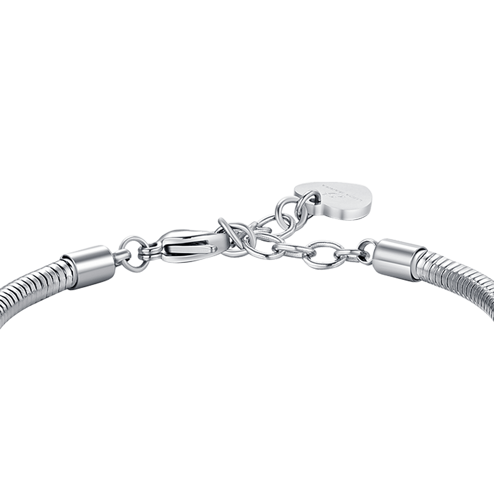 DAMEN-SONNENARMBAND AUS STAHL MIT WEISSEN KRISTALLEN