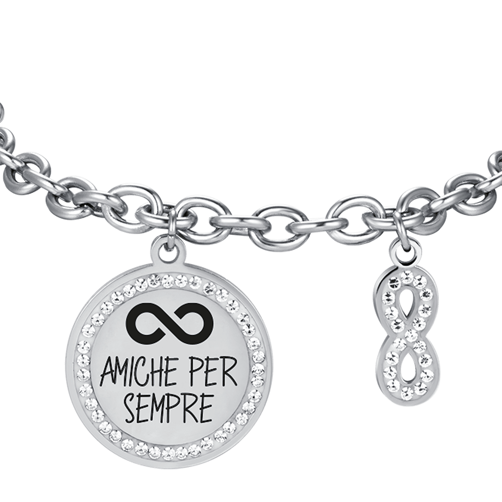 STAHL-ARMBAND "FREUNDINNEN FÜR IMMER