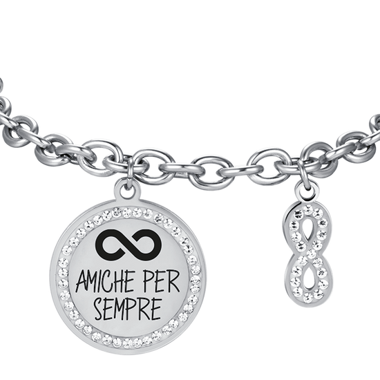 STAHL-ARMBAND "FREUNDINNEN FÜR IMMER