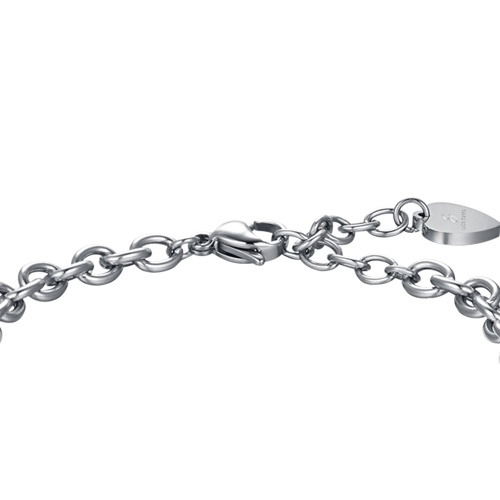 FRAUENARMBAND AUS STAHL WER EINEN FREUND FINDET, FINDET EINEN SCHATZ