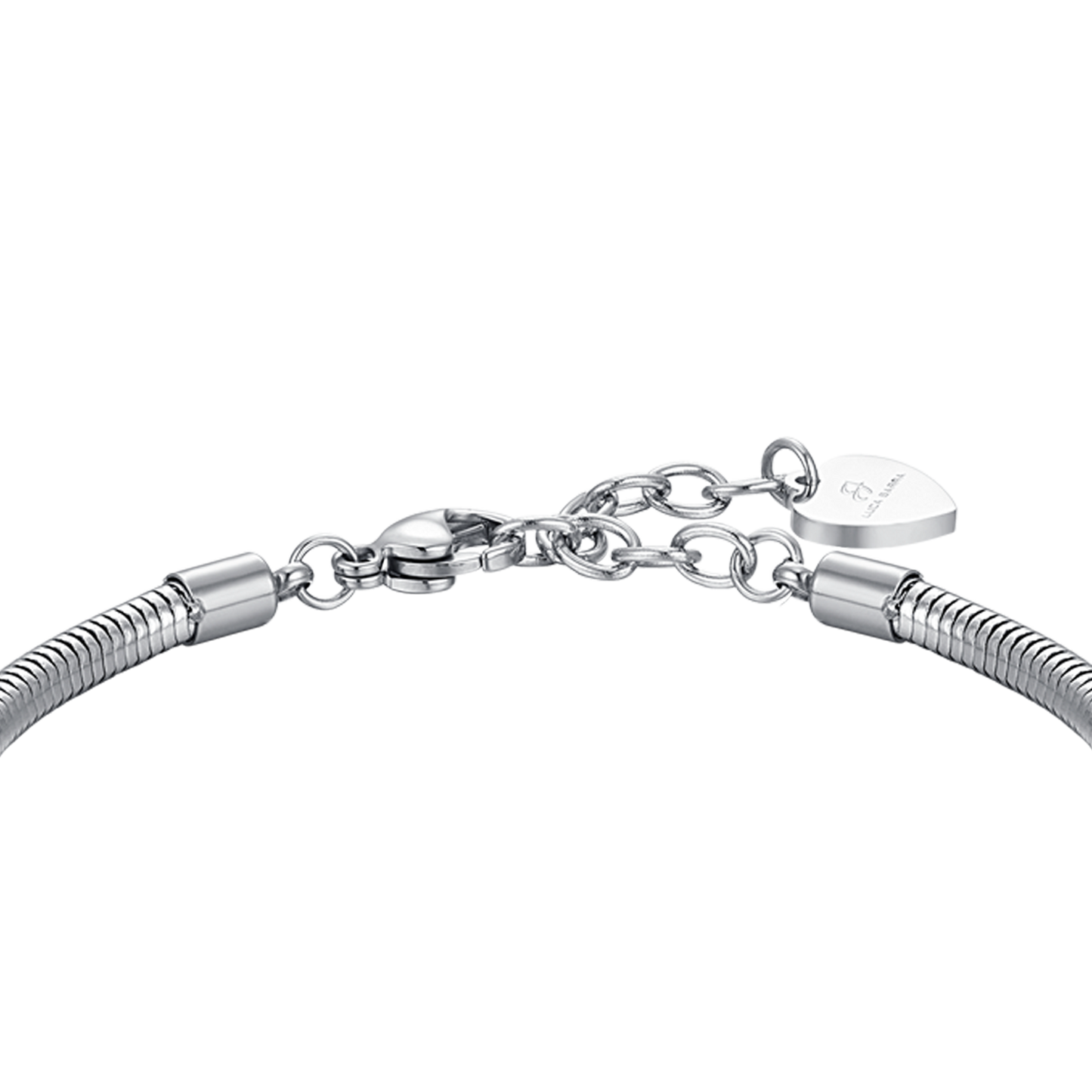 DAMENARMBAND AUS STAHL MIT STERN UND WEISSEN KRISTALLEN