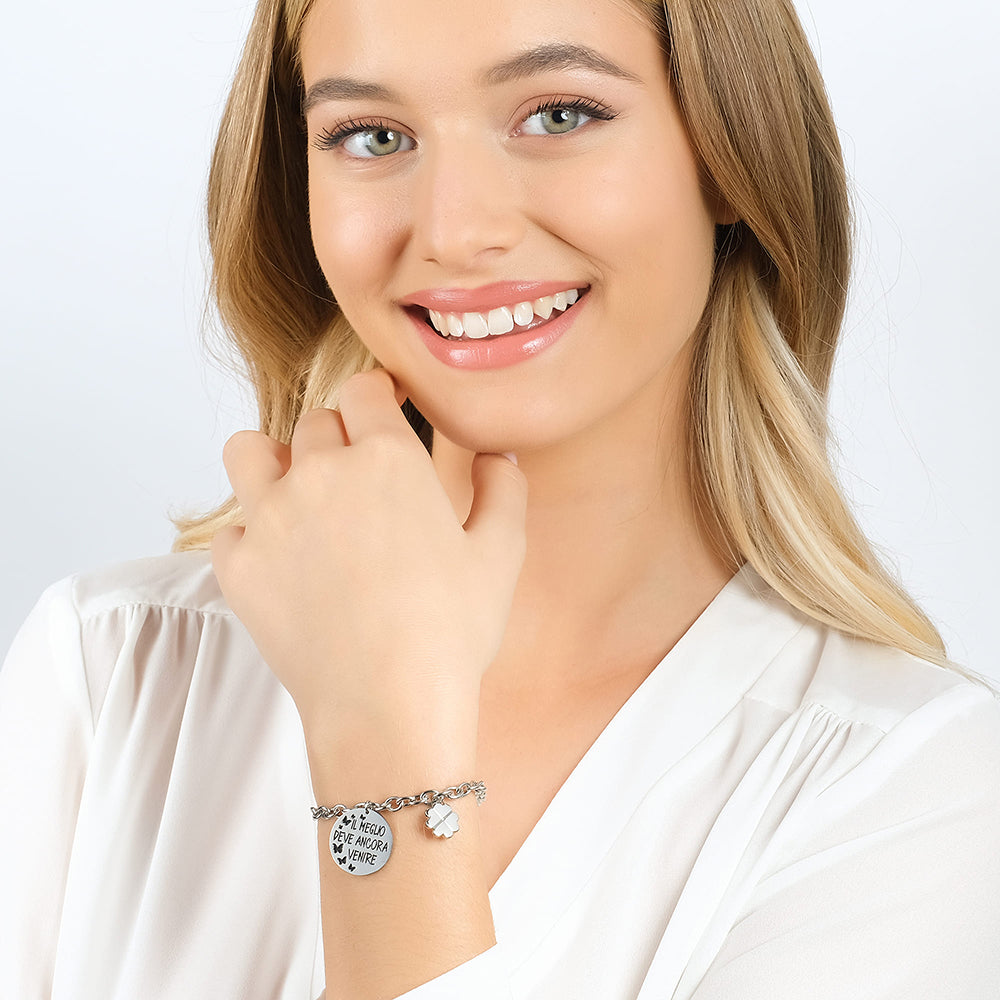 STAHLARMBAND FÜR FRAUEN DAS BESTE KOMMT NOCH