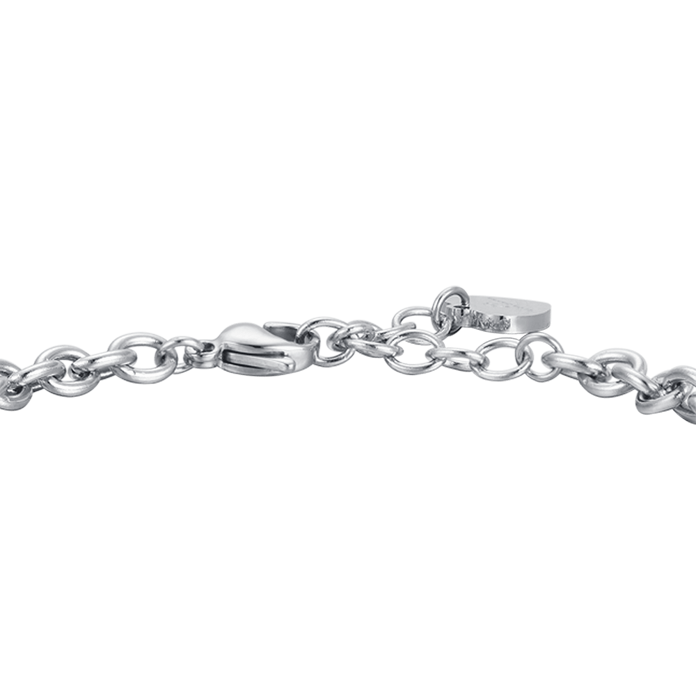 FRAUENARMBAND AUS STAHL WER EINEN FREUND FINDET, FINDET EINEN SCHATZ