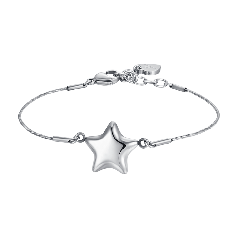 DAMENARMBAND AUS STAHL MIT VOLLEM STERN