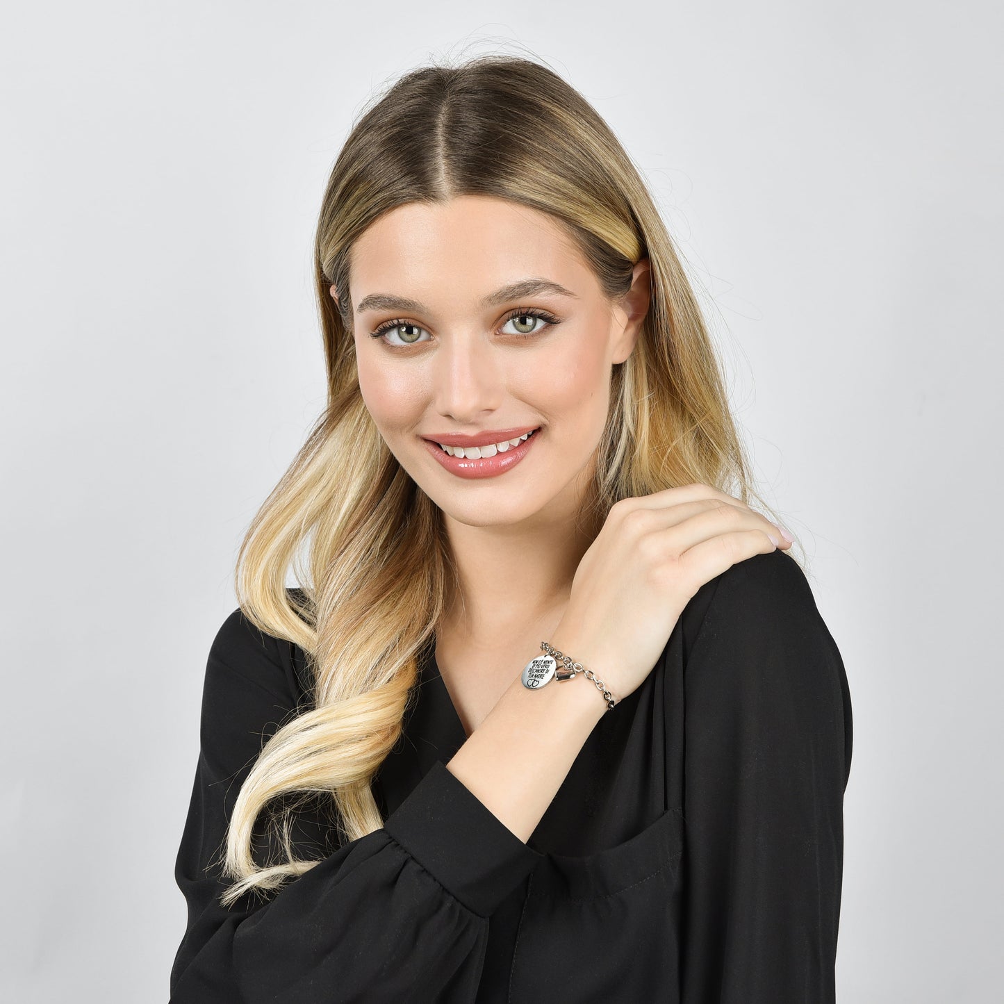 STEEL WOMAN'S BRACELET ES GIBT NICHTS WAHRERES ALS DIE LIEBE DEINER MUTTER