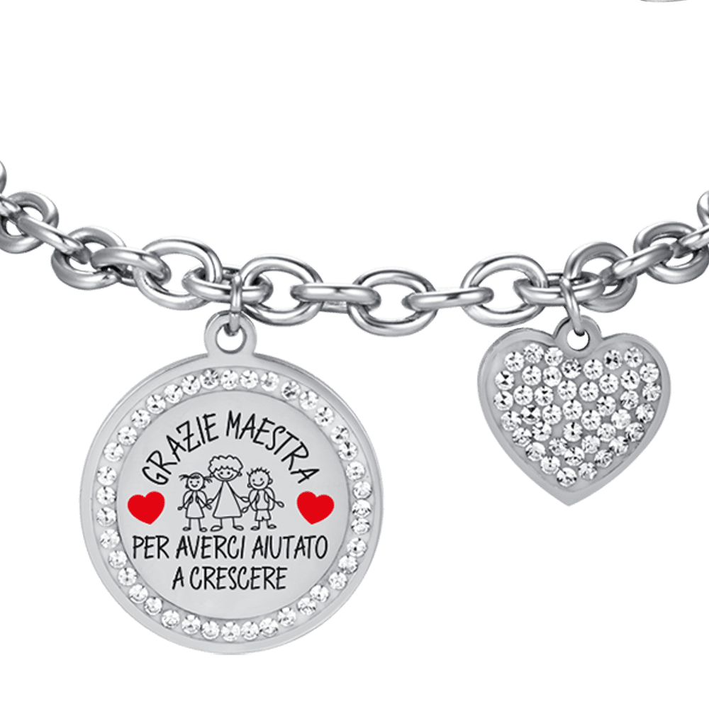 DAMEN STAHL ARMBAND DANKE LEHRER FÜR DIE HILFE UNS ZU WACHSEN