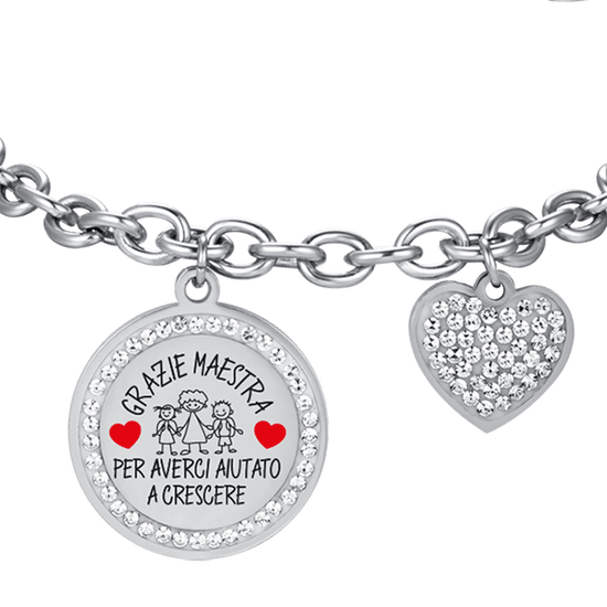 DAMEN STAHL ARMBAND DANKE LEHRER FÜR DIE HILFE UNS ZU WACHSEN