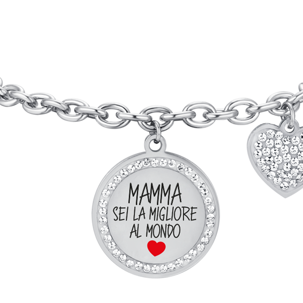 FRAUEN STAHLARMBAND MUM DU BIST DER BESTE DER WELT