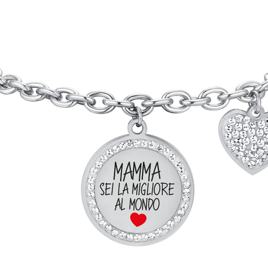 FRAUEN STAHLARMBAND MUM DU BIST DER BESTE DER WELT