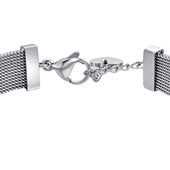 MILANO STEEL MESH DAMENARMBAND MIT STERN MIT WEISSEN KRISTALLEN