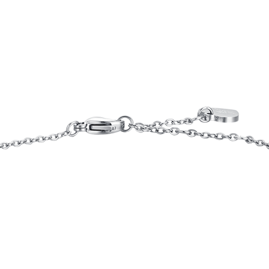 HERZARMBAND AUS STAHL MIT WEISSEN KRISTALLEN FÜR DAMEN