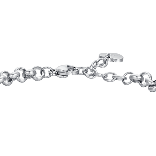 DAMENARMBAND AUS STAHL MIT STERNEN UND WEISSEN KRISTALLEN
