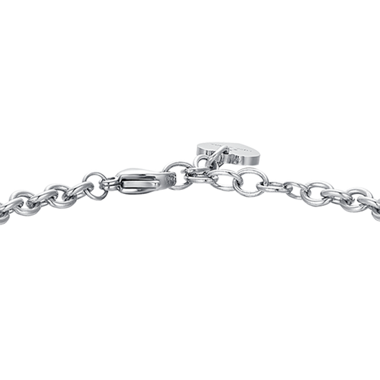 TRAUMFÄNGER-ARMBAND AUS STAHL MIT WEISSEN KRISTALLEN
