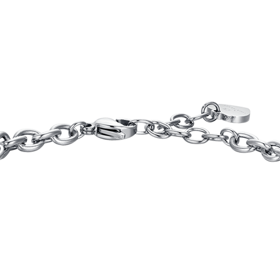 STAHL FRAU ARMBAND STERNZEICHEN ZWILLINGE PLATTE