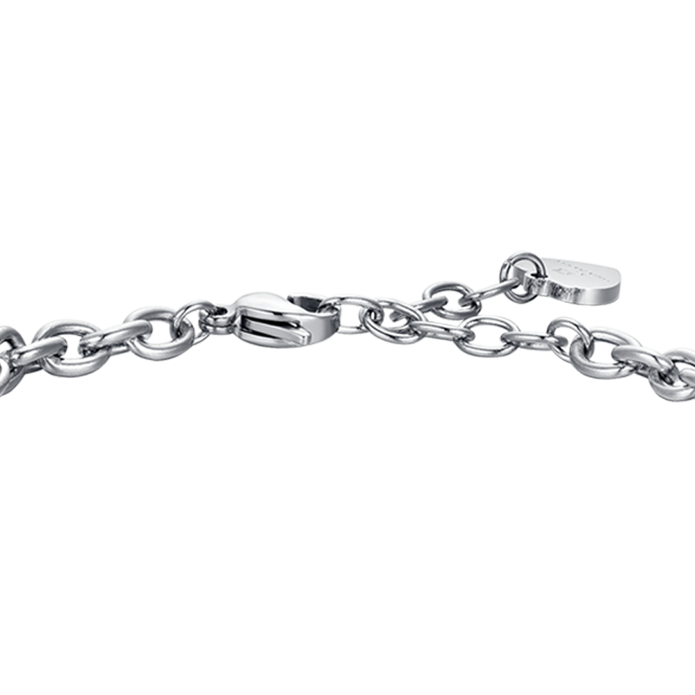 STAHL FRAU ARMBAND STERNZEICHEN ZWILLINGE PLATTE