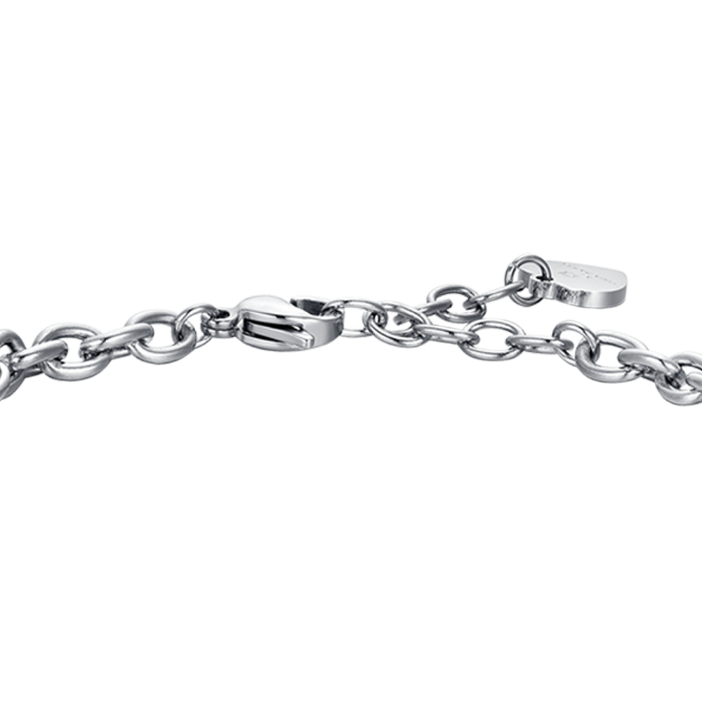 STAHL FRAU ARMBAND TIERKREISZEICHEN KREBS PLATTE