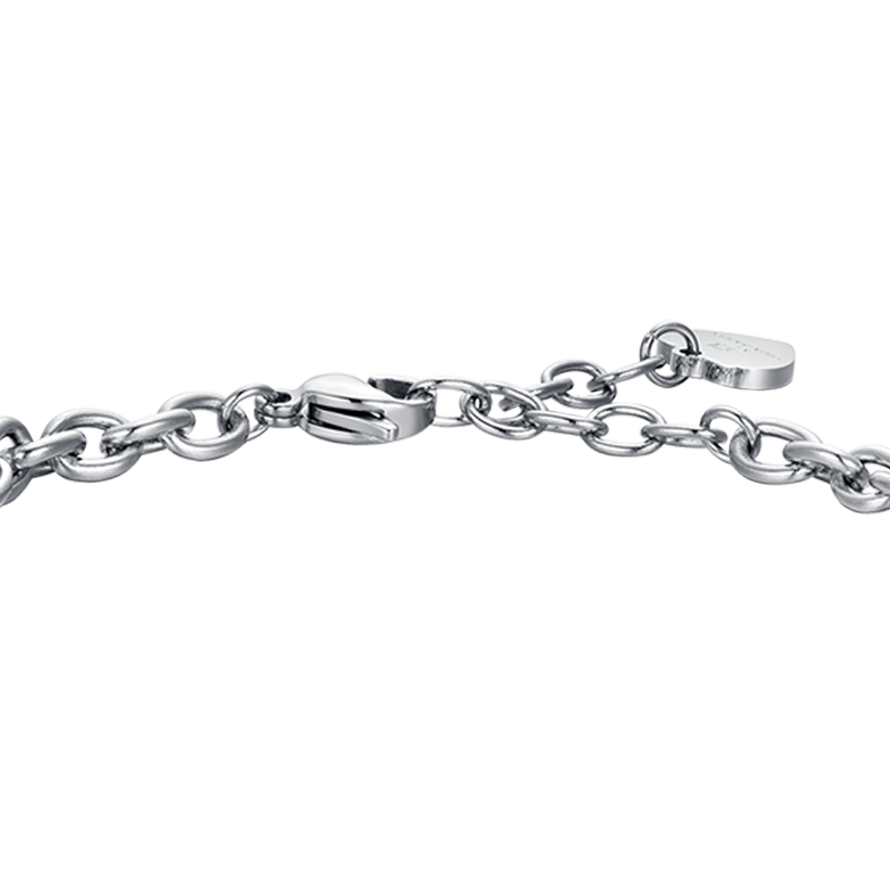 STAHL FRAU ARMBAND TIERKREISZEICHEN LEO PLATTE